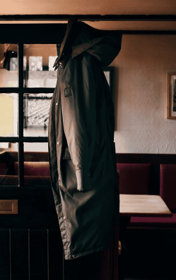 Men's Force Coat in Surplus Green.